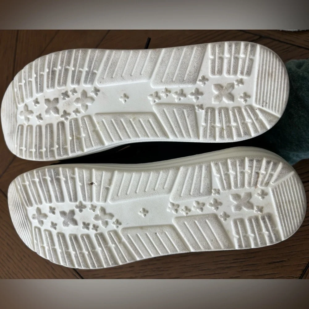 Custom LV Hey Dude Black Canvas Slip-On Sneakers - Picture 5 of 5